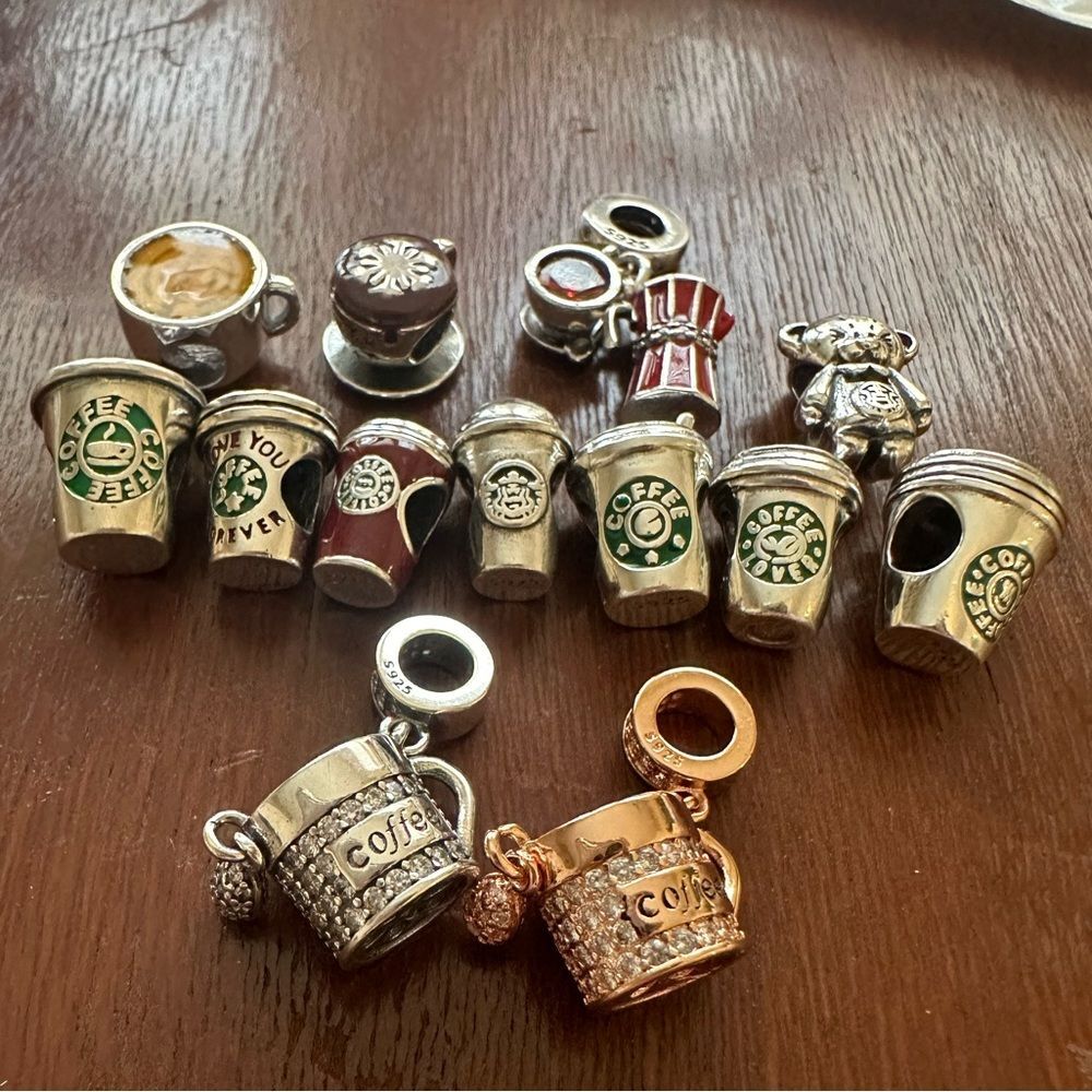 NWOT "Love" Coffee Silver 925 Pandora Fit Charm - Picture 11 of 12